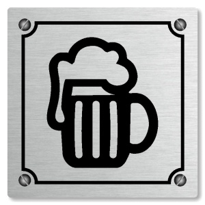 Výčep, 80x80mm, stříbrná, Kansas